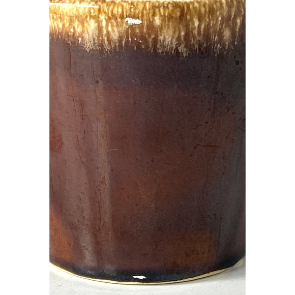 2 Vintage Hull Pottery Oven Proof Brown Drip Coffee Cocoa Tea Cups Mugs - Picture 6 of 10